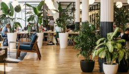 A work space at the headquarters of WeWork, a start-up that rents office space to young entrepreneurs, in New York.